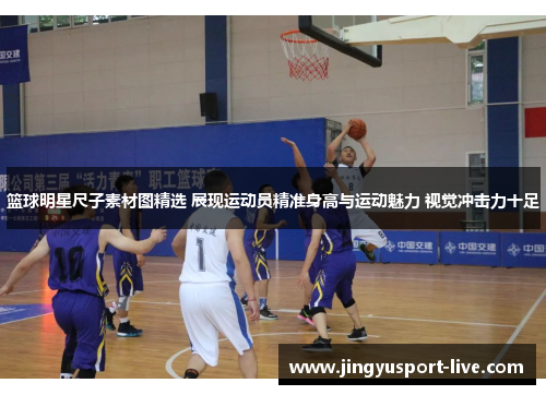 篮球明星尺子素材图精选 展现运动员精准身高与运动魅力 视觉冲击力十足